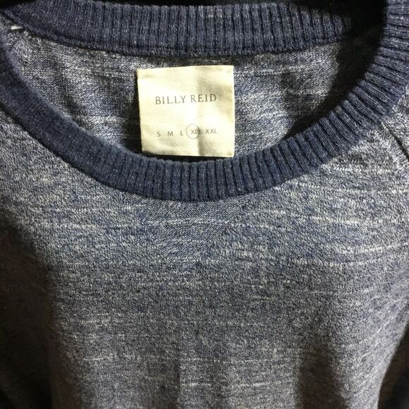 BIG & TALL Billy Reid Crew Neck Sweater Size XL GREY Fair/Good Condition - Picture 8 of 8